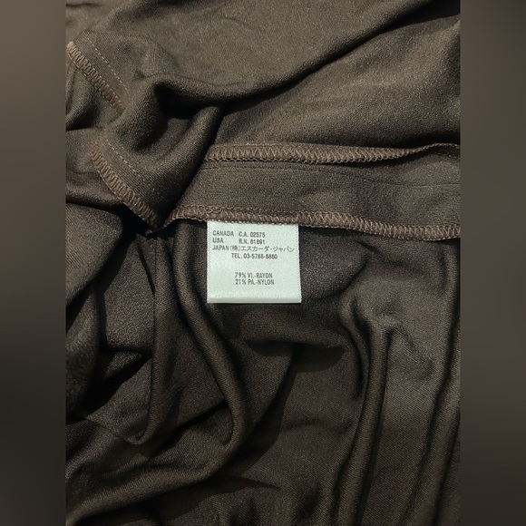 ESCADA Brown V-Neck Midi Dress / Size 36 / - Picture 5 of 6